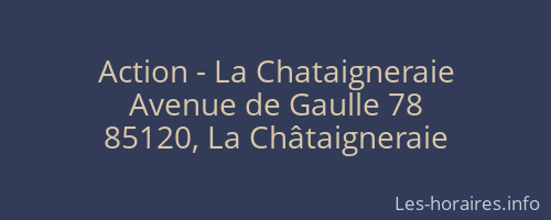 Action - La Chataigneraie