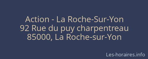 Action - La Roche-Sur-Yon