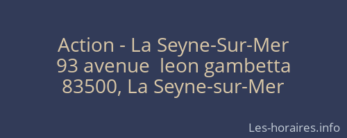 Action - La Seyne-Sur-Mer