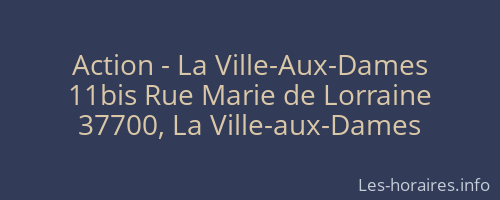 Action - La Ville-Aux-Dames