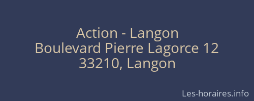 Action - Langon