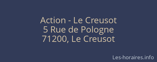 Action - Le Creusot
