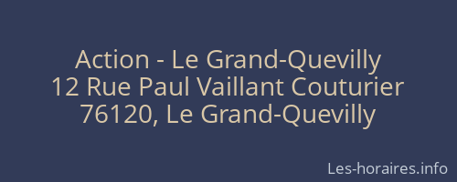 Action - Le Grand-Quevilly