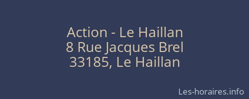Action - Le Haillan