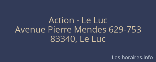 Action - Le Luc