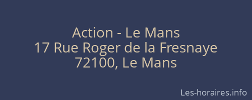 Action - Le Mans