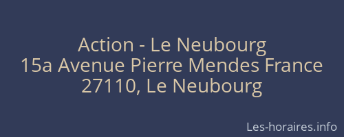 Action - Le Neubourg