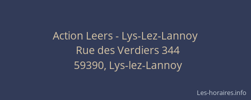 Action Leers - Lys-Lez-Lannoy