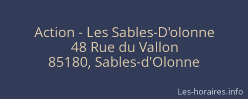 Action - Les Sables-D'olonne