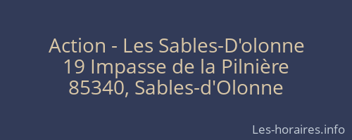 Action - Les Sables-D'olonne