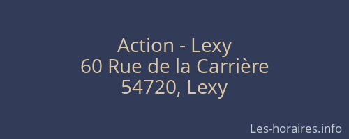 Action - Lexy