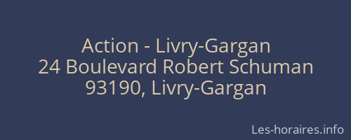 Action - Livry-Gargan