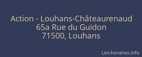 Action - Louhans-Châteaurenaud