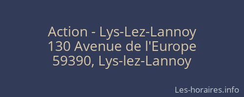 Action - Lys-Lez-Lannoy