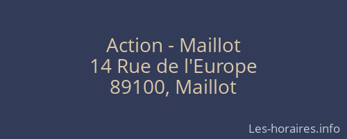 Action - Maillot