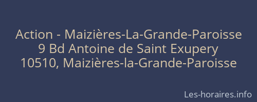 Action - Maizières-La-Grande-Paroisse