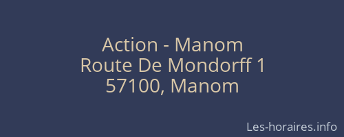 Action - Manom