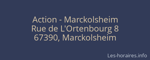 Action - Marckolsheim