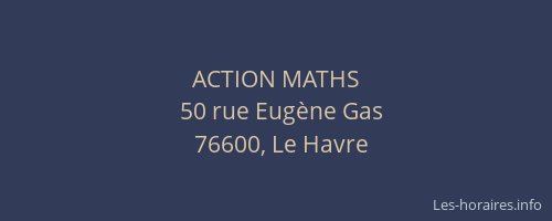 ACTION MATHS