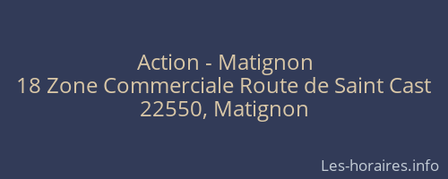 Action - Matignon