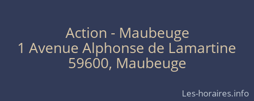 Action - Maubeuge