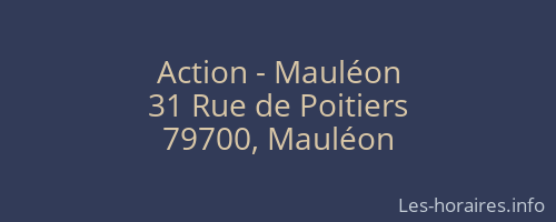 Action - Mauléon