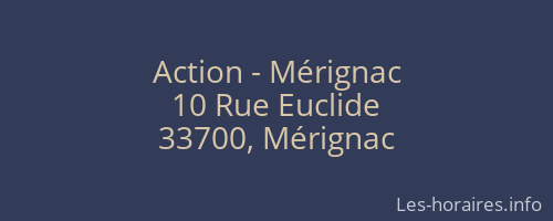 Action - Mérignac