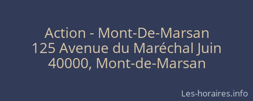 Action - Mont-De-Marsan