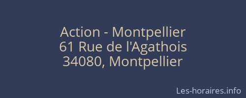 Action - Montpellier