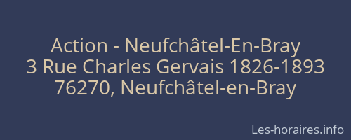 Action - Neufchâtel-En-Bray