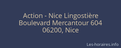 Action - Nice Lingostière