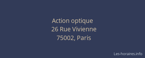 Action optique