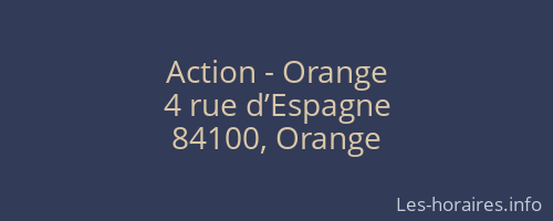 Action - Orange