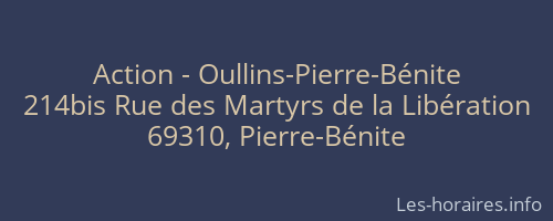 Action - Oullins-Pierre-Bénite