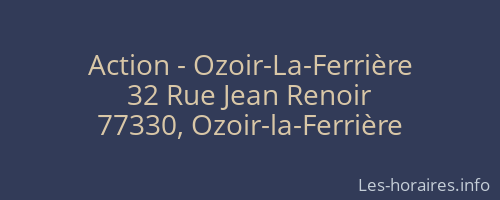 Action - Ozoir-La-Ferrière