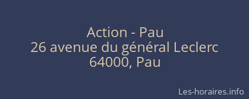 Action - Pau