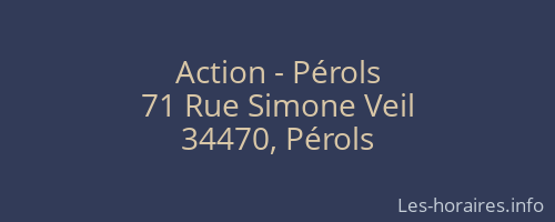 Action - Pérols