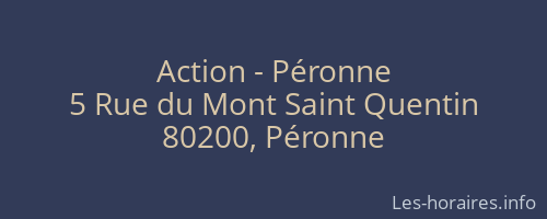 Action - Péronne