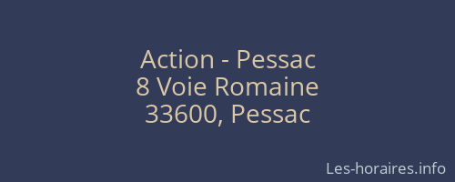 Action - Pessac