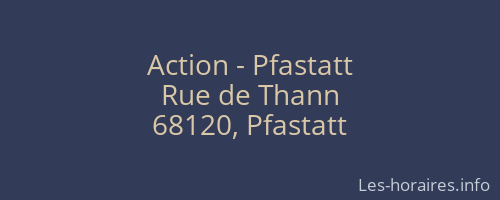 Action - Pfastatt