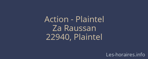 Action - Plaintel