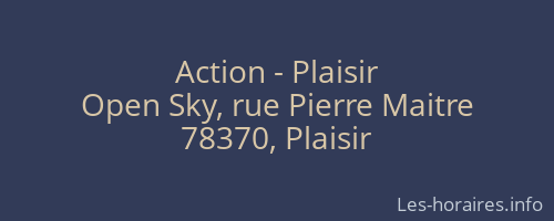 Action - Plaisir