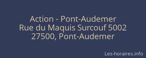 Action - Pont-Audemer