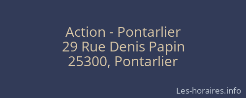 Action - Pontarlier