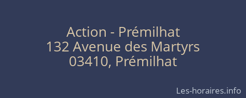 Action - Prémilhat