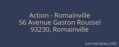 Action - Romainville