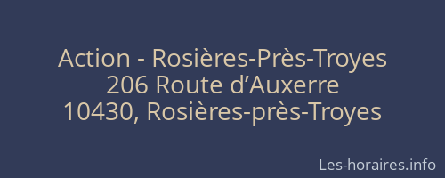 Action - Rosières-Près-Troyes
