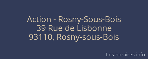 Action - Rosny-Sous-Bois