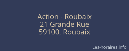 Action - Roubaix