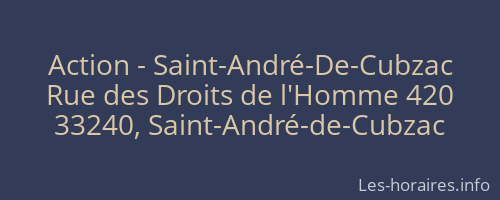 Action - Saint-André-De-Cubzac